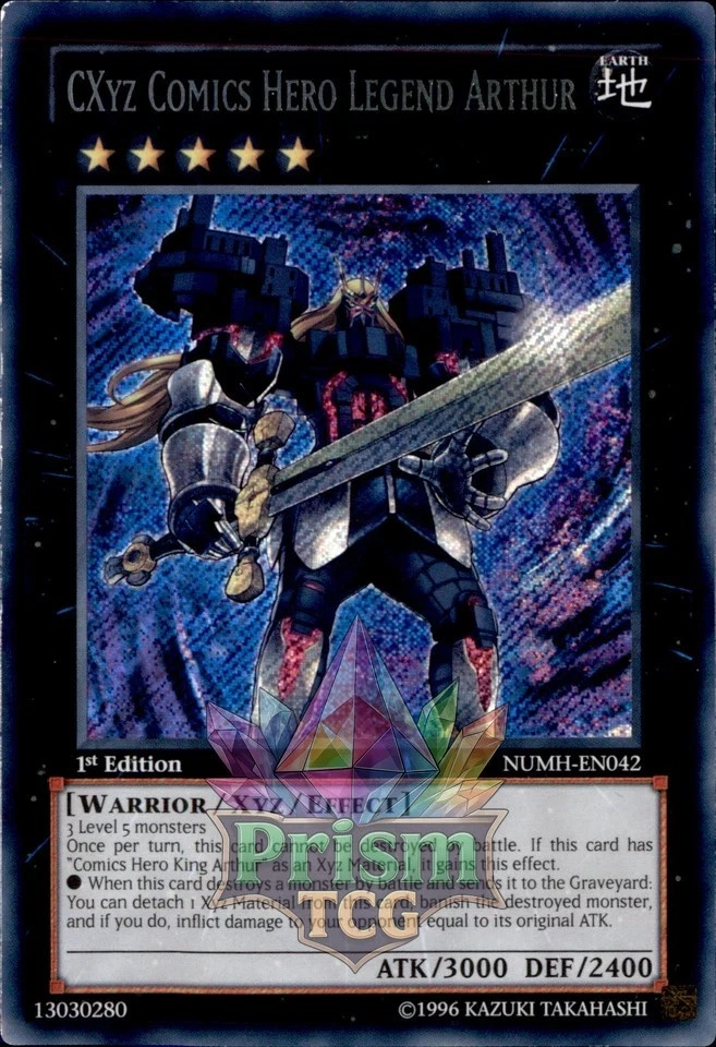 1st ed CXyz Comics Hero Legend Arthur secret rare NUMH-EN042 Yugioh - Image 1 of 1