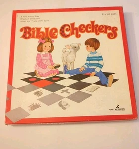 Vintage Bible Checkers Warner Press 80s Rare Church Jesus Sunday Kids Youth - Bild 1 von 4