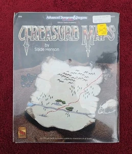 AD&D Treasure Maps Spiel Zubehör Factory Sealed 1992 Dungeons & Dragons 9377 - Bild 1 von 5