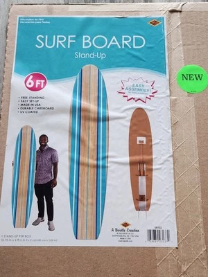 A Surf Board Stand-Ups #56102 The Beistle Company EE. UU., CANTIDAD 1 Foto 1 de 4