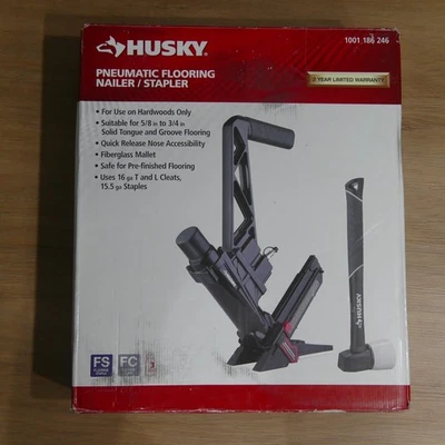 Clavadora/grapadora de pisos Husky neumática 3 en 1 calibre 15,5 y calibre 16 de 2" 1001186246 Foto 1 de 4