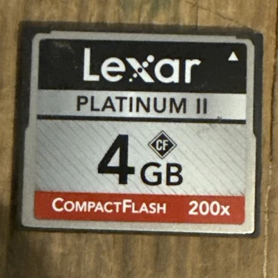 Lexar CompactFlash Platinum II / 4 GB CF Card 200X - Image 1 of 2