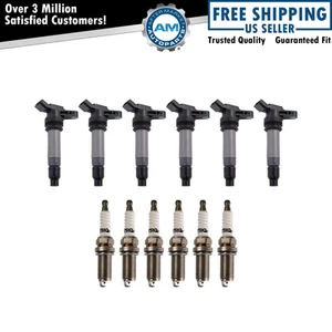 Ignition Coil & Iridium Spark Plug Kit Set for Land Rover Volvo New - Picture 1 of 6