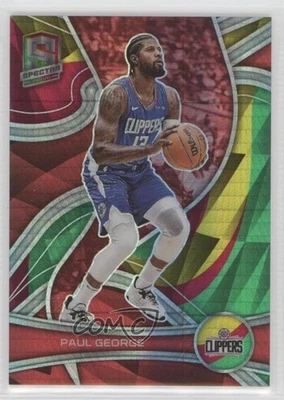2021-22 Panini Spectra Asia Red & Yellow Prizm /75 Paul George #14 - Image 1 of 2