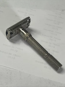 Navaja de seguridad Gillette delgada ajustable vintage DE - I- 3 - Imagen 1 de 7