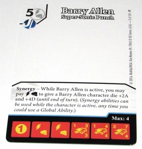 BARRY ALLEN: SUPER-SONIC PUNCH (SKETCH) 2 OF 124 DC Dice Masters OP Promo LE - Picture 1 of 1
