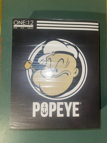 Authentic MEZCO ONE:12 POPEYE ACTION FIGURE IN PACKAGE, US Seller Cover