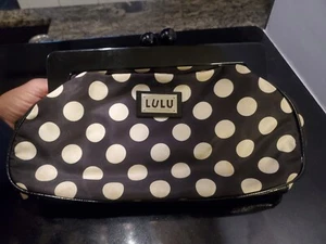 Retro LuLu by Guiness Polka with Patent Leather  Trim and Kiss Lock Clutch - Picture 1 of 5
