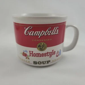 Vintage Campbells Soup Mug 1989 Homestyle Ceramic Westwood Red and White Label - Picture 1 of 8