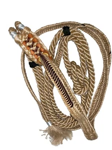 Bullseil 9/9 links Poly Seil Bullenreitausrüstung Leder Chaps Rodeoausrüstung - Bild 1 von 8