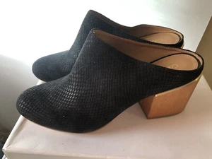 Mulas sin cordones para mujer Calvin Klein Judia, pitón nubuck, negro talla 9 NUEVO - Imagen 1 de 6