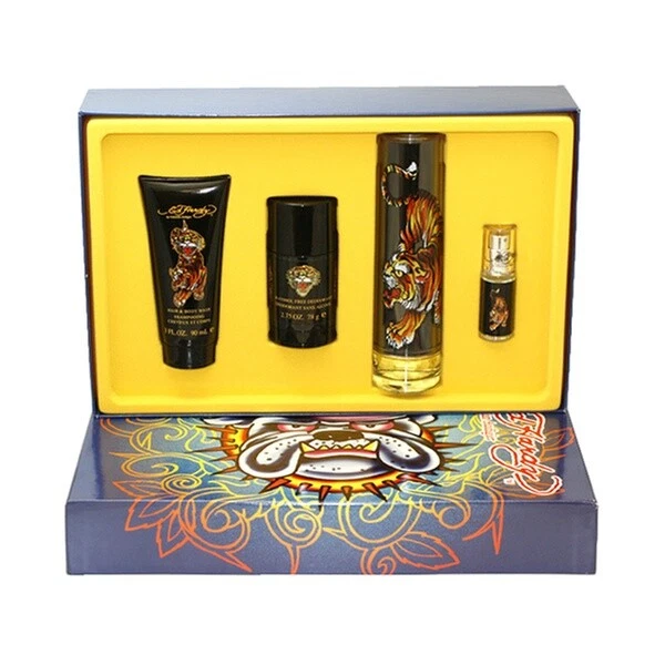 Ed Hardy By Christian Audigier 4pc EDT Spray GiftSet KING DOG Rare Collection - image 1 of 1