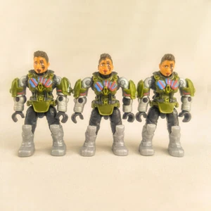 3Pcs Mega Construx Bloks Figure Halo UNSC Heroes Series #18 Lt. Colonel Kinsano - Picture 1 of 3