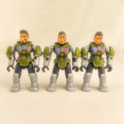3Pcs Mega Construx Bloks Figure Halo UNSC Heroes Series #18 Lt. Colonel Kinsano - Image 1 of 3