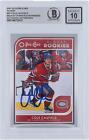 Cole Caufield Canadiens Signed 21-22 Upper Deck O-Pee-Chee BAS 10 Rookie Card
