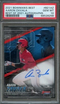 BB - 2021 Bowmans Best - Aaron Zavala - #B21AZ - GEM MT 10 - Image 1 of 2
