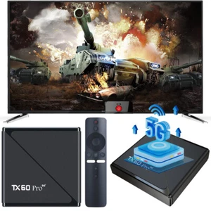 Android 16 Smart TV Box 14K 2.4G&5G Doble WiFi6 Reproductor multimedia Set Top Box 16G 256G - Imagen 1 de 24