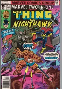 1977 Marvel Two-in-one - Thing \ NightHawk #34 Stored since purchase - Picture 1 of 1