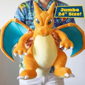 Nuevo Peluche Pokémon 24" Grande Charizard Jumbo - Licencia Oficial Pokémon Suave - Imagen 1 de 6