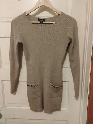 ALYX | длинный рукав | серо-коричневый | свитер платье | размер маленький  - Изображение 1 из 4