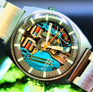 Vintage ACCUTRON "Spaceview" 1973 Retro Men's Watch W/ Original Bracelet !! - Picture 1 of 3