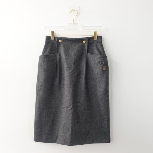 RARA gonna vintage VALENTINO GARAVANI 38 XS sportiva edoardiana logo tasche anni 80