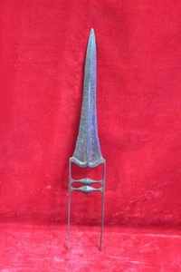 Steel Katar Dagger Tiger Knife 1900s Old Indian Antique Rare Hand Forged - Picture 1 of 7