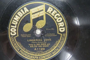 Ada Jones & Walter Van Brunt - COLUMBIA A1129 - Lingering Love & In a Little - Picture 1 of 2