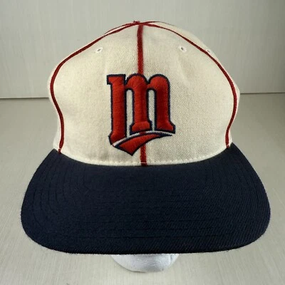 Vintage Minnesota Twins American Needle Wool Snapback Hat Cap MLB *Flaw* - Image 1 of 4