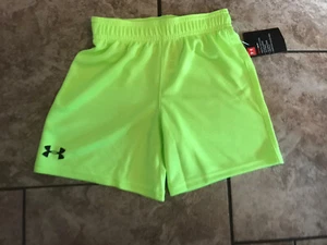NWT Boy's Size 4 Under Armour Heatgear Athletic Shorts UAMEQ02E-999 MSRP $18 - Picture 1 of 1