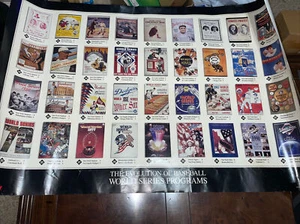 Vintage 1992 Kellogs Evolution of Baseball World Series Programs Poster 25"x38" - Picture 1 of 18
