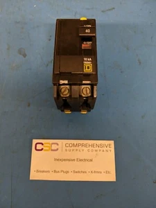 QO240 - SQUARE D 40A AMP 2P POLO 10kA@120/240V PLUG ON INTERRUTTORE - RECON - Foto 1 di 5