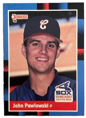Excellent: Vintage 1988 Donruss John Pawlowski Chicago White Sox Rookie Card - Image 1 of 2
