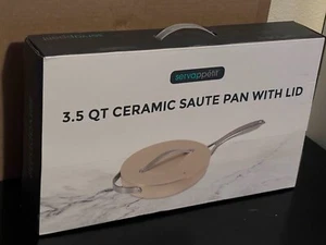 Servappetit 3.5 QT Ceramic Saute Pan w/Lid - Picture 1 of 1