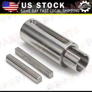 5/8" to 1" W/ 3/16 Key Gas Engine Pulley Crank Shaft Sleeve Adapter Predator - Picture 1 of 5