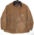 Vintage Carhartt Union Made  Blanket Lined Chore Barn Coat Jacket Mens Size 54