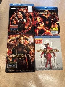 The Hunger Games 1-4 DVD Movies Catching Fire Mockingjay Part 1 & 2 Films - Picture 1 of 2