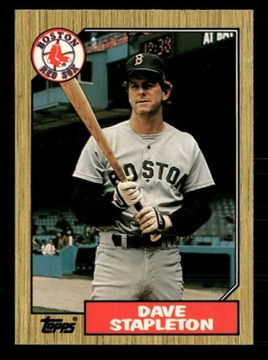 1987 Topps Tiffany GLOSSY #507 Dave Stapleton Boston Red Sox - Image 1 of 2