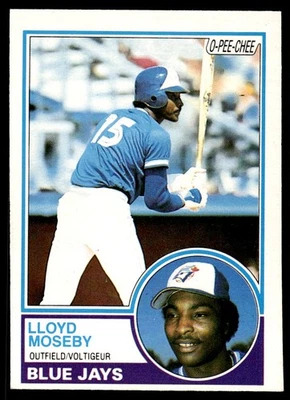 1983 O-Pee-Chee Lloyd Moseby Toronto Blue Jays #124 - Image 1 of 2