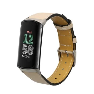 Skórzany pasek do zegarka do Fitbit Charge 6 Charge 5 - Zdjęcie 1 z 8