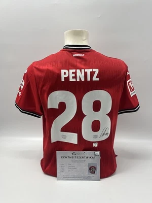 Bayer Leverkusen Trikot Patrick Pentz signiert Autogramm Bundesliga COA L - Bild 1 von 4