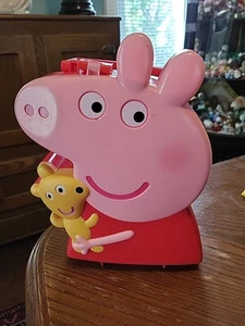 Peppa Pig Toy Figures Carrying Case with Handle ONLY by Jazwares 2003 - Picture 1 of 12