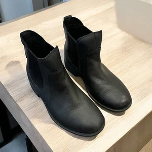 Stivali Chelsea UGG 'Bonham III' donna impermeabili in pelle nera taglia 7 - Foto 1 di 12