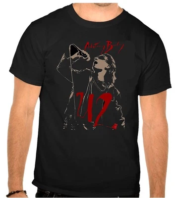 T-shirt U2 U 2 musica rock logo nero -1252 - Immagine 1 di 2