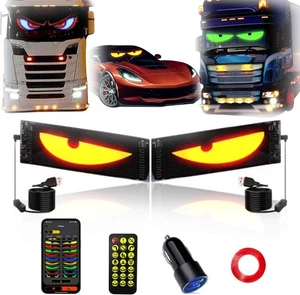 2PCS LED Eyes for Car Windshield: 23.6"x4.73" Devil 23.6x4.73, Colorful  - Picture 1 of 9