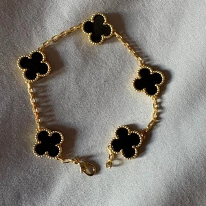 Van Cleef Arpels Black/Gold Bracelet - 5 Stones - Picture 1 of 4