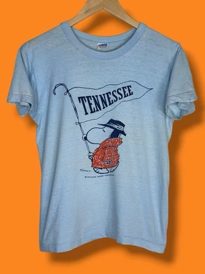 Camiseta vintage años 70 Snoopy Tennessee Vols M Foto 1 de 4