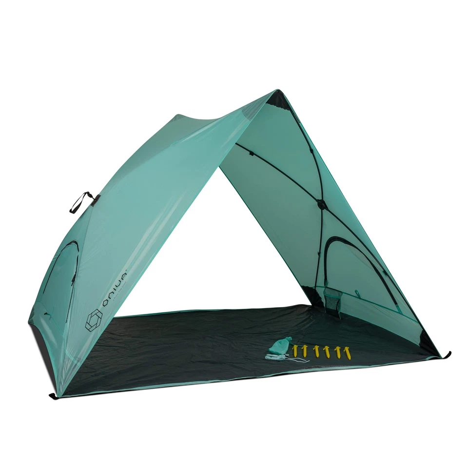 - Pismo A-Frame Beach Tent - Pop Up Tent - Beach Umbrella Shade (Ice Blue) - Image 1 of 4