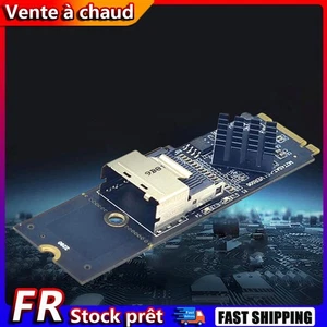 Carte d'extension M.2 NVME vers Mini SAS SFF-8087 avec câble HDD SSD contrôleur - Photo 1/14