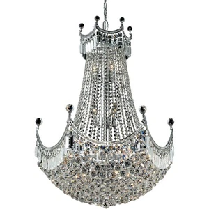 Elegant Lighting V8949D30C/RC Corona Mini Chandelier Chrome - Picture 1 of 3